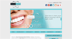 Desktop Screenshot of byce-worman-dentistry.com